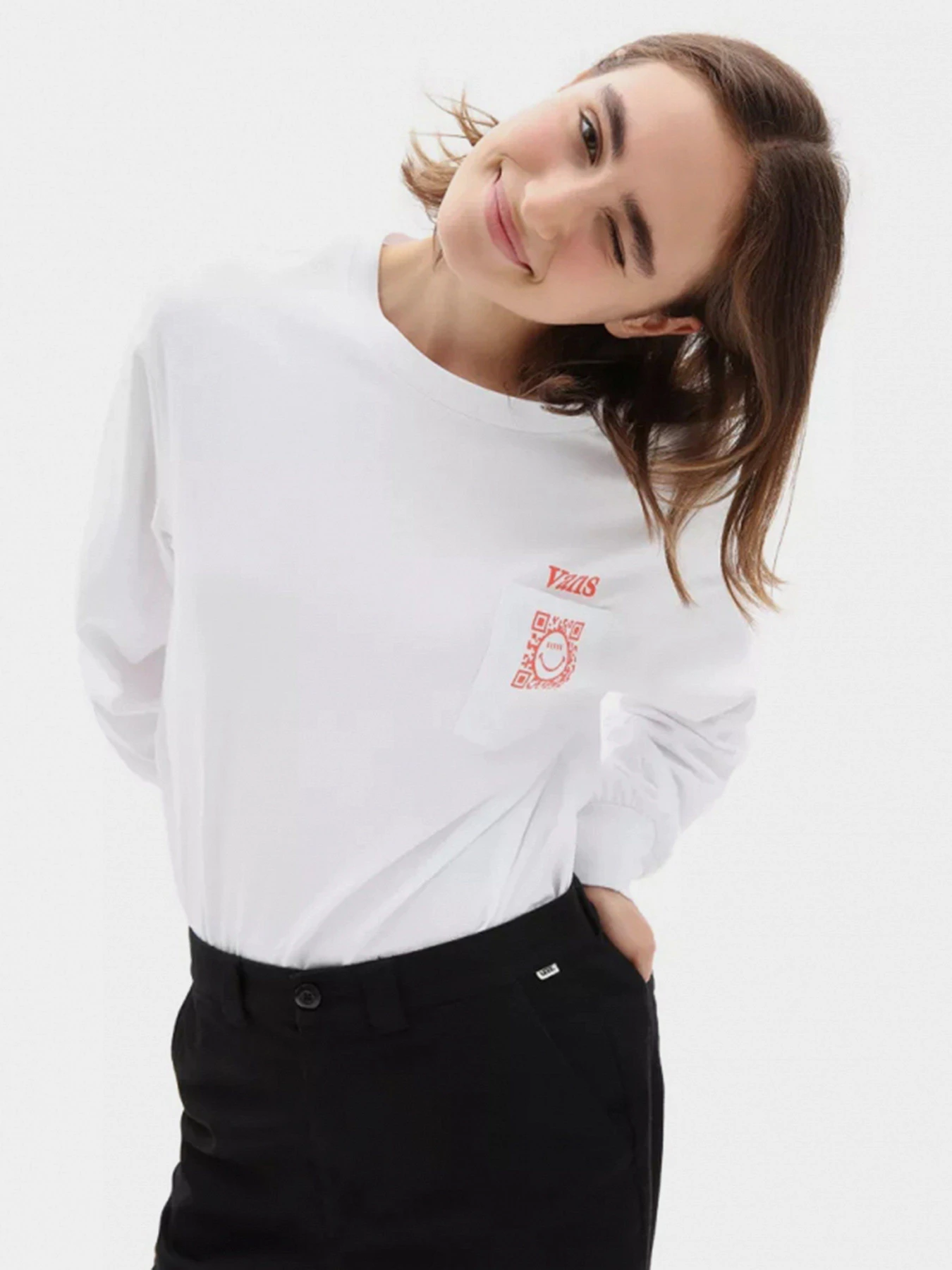 Худі та світшоти Vans Worldly Blousant модель VN0A5ETRWHT1 Худі та світшоти Vans Worldly Blousant модель VN0A5ETRWHT1 Фото