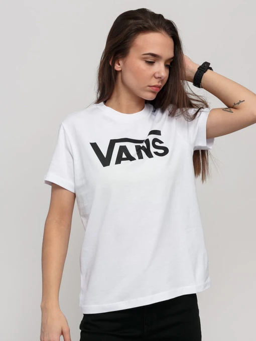 Футболки и поло Vans Flying V Crew модель VN0A3UP4WHT1 Фото