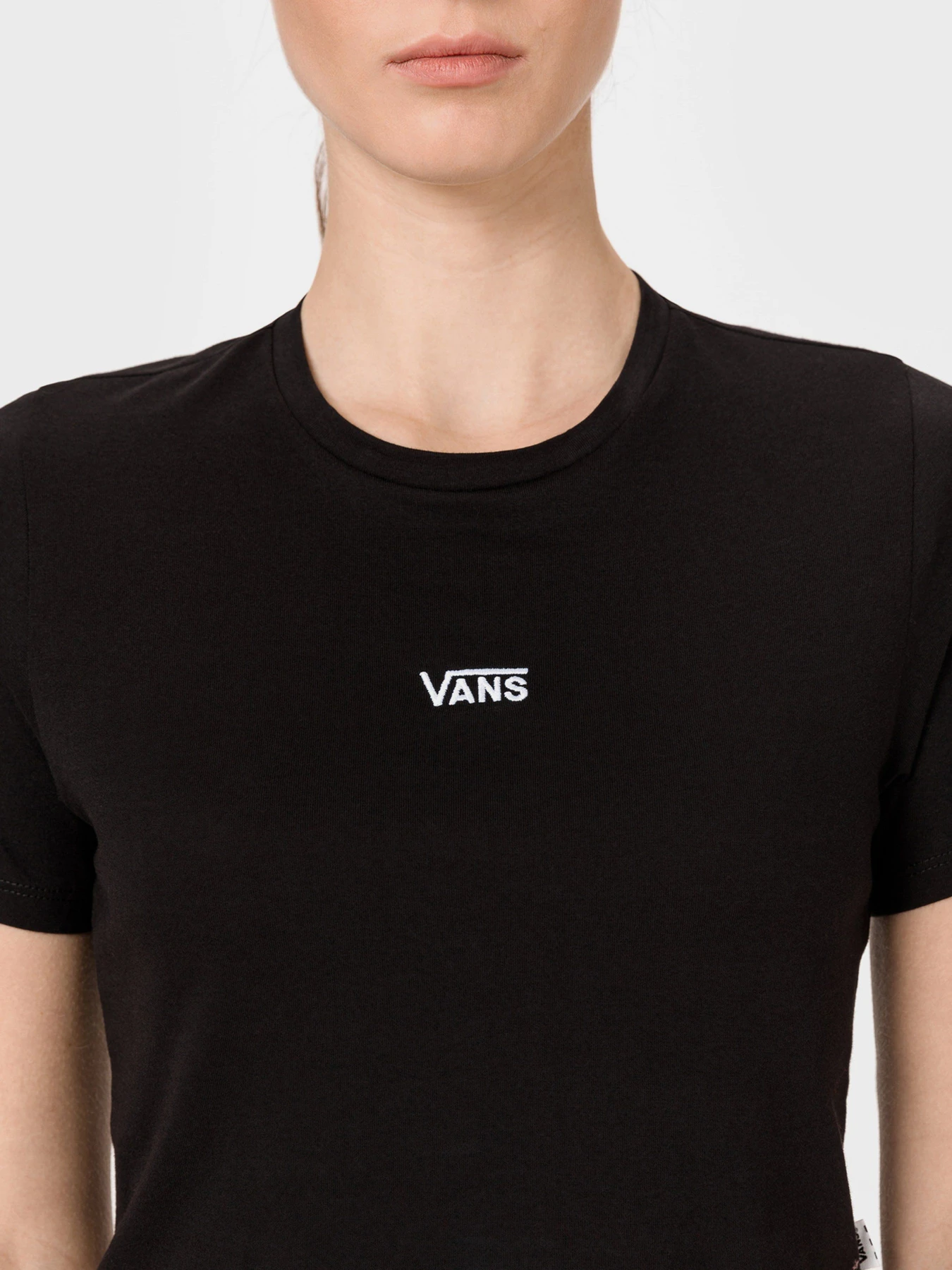 Футболки і поло Vans Flying V Crop Crew Sport модель VN0A54QUBLK1 Фото