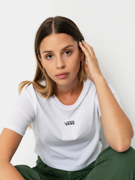 Футболки и поло Vans Flying V Crop Crew Sport модель VN0A54QUWHT1 Фото