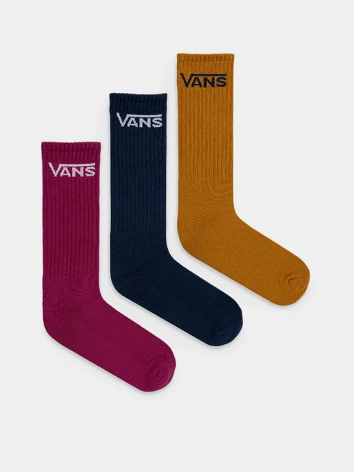 Шкарпетки та гольфи Vans Classic Crew (3 pairs) модель VN000XSE6ZW1 Фото