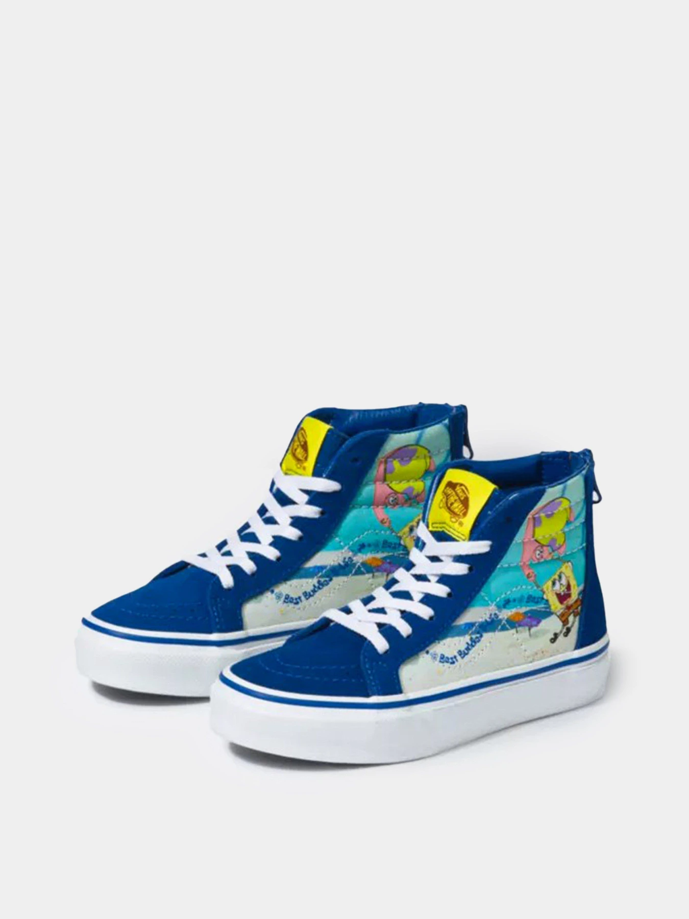 Кеди Vans X SpongeBob Kids Sk8-Hi Zip модель VN0A4BUXYZ01 Фото