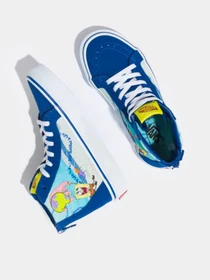 Кеди Vans X SpongeBob Kids Sk8-Hi Zip модель VN0A4BUXYZ01 Фото