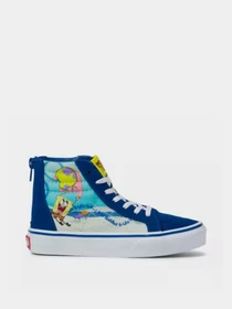 Кеди Vans X SpongeBob Kids Sk8-Hi Zip модель VN0A4BUXYZ01 Фото