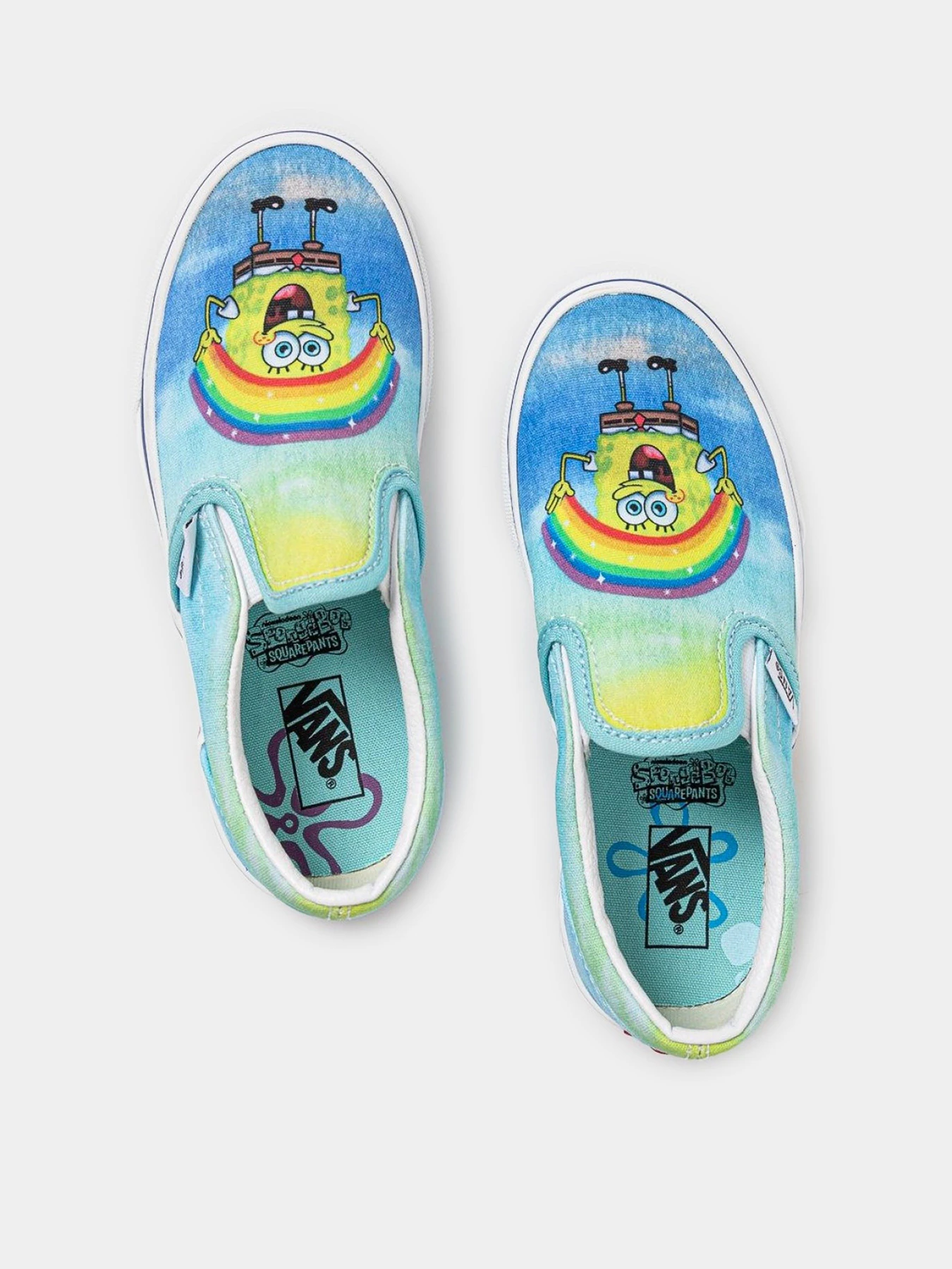 Слипоны и мокасины Vans X SpongeBob модель VN0A5KXMZAW1 Фото