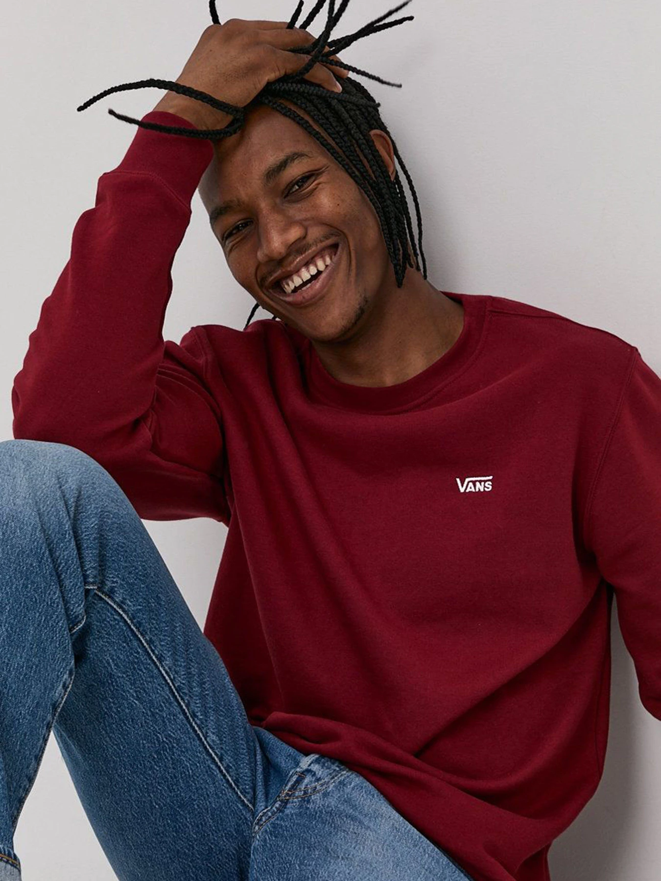 Худи и свитшоты Vans Basic Crew Fleece модель VN0A3HQ1ZBS1 Худи и свитшоты Vans Basic Crew Fleece модель VN0A3HQ1ZBS1 Фото