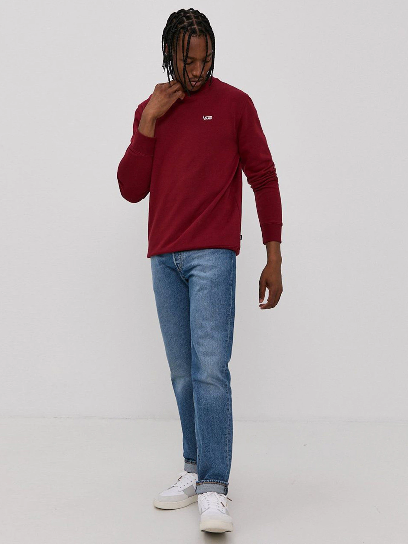 Худи и свитшоты Vans Basic Crew Fleece модель VN0A3HQ1ZBS1 Худи и свитшоты Vans Basic Crew Fleece модель VN0A3HQ1ZBS1 Фото