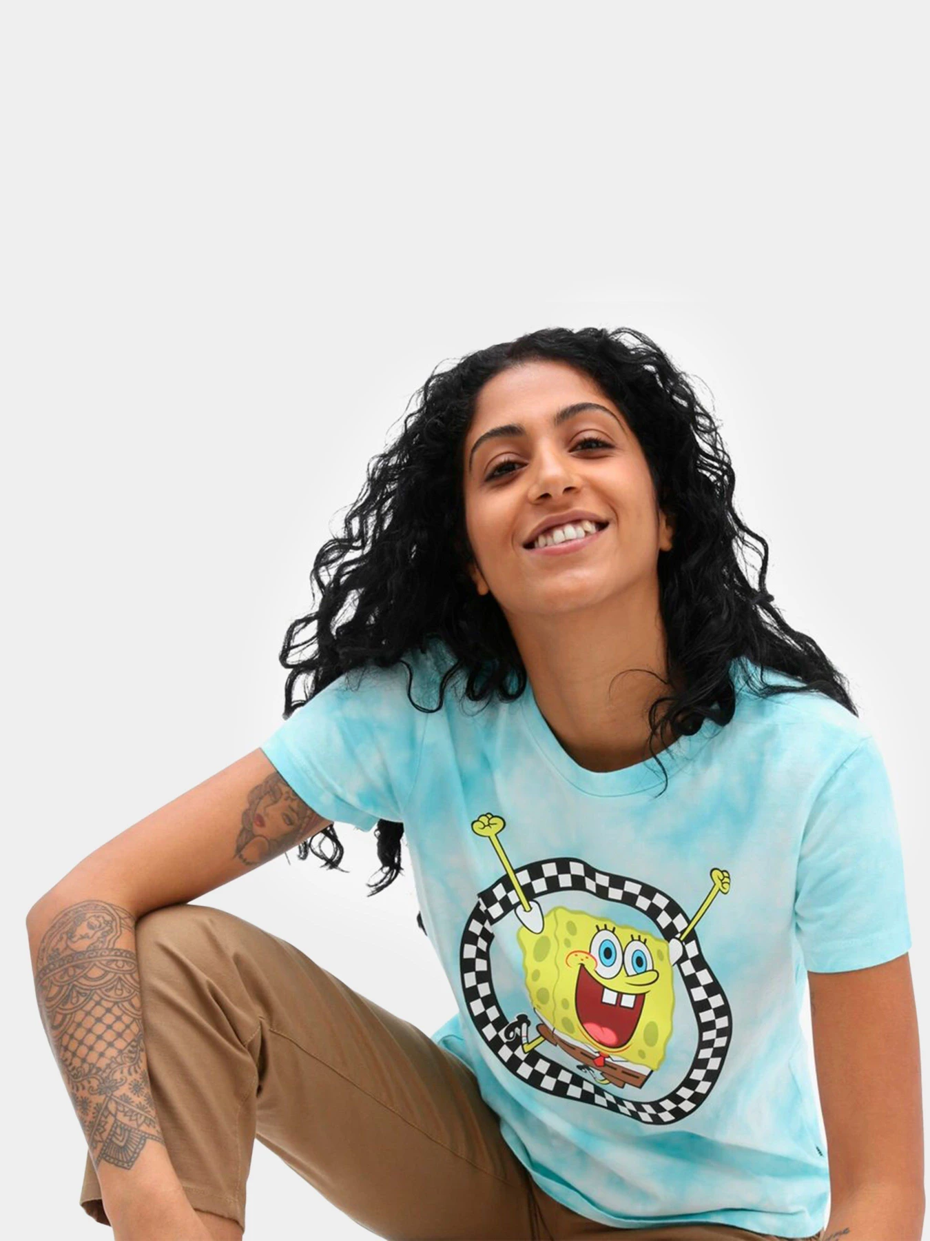 Футболки і поло Vans X SpongeBob Jump Out Crew Tee модель VN0A5I3AYZM1 Футболки і поло Vans X SpongeBob Jump Out Crew Tee модель VN0A5I3AYZM1 Фото