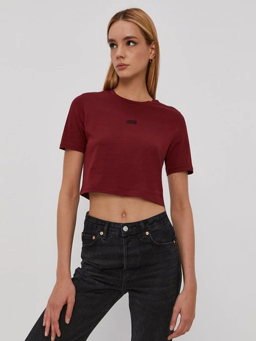 Футболки и поло Vans Flying V Crop Crew Sport модель VN0A54QUZBS1 Фото