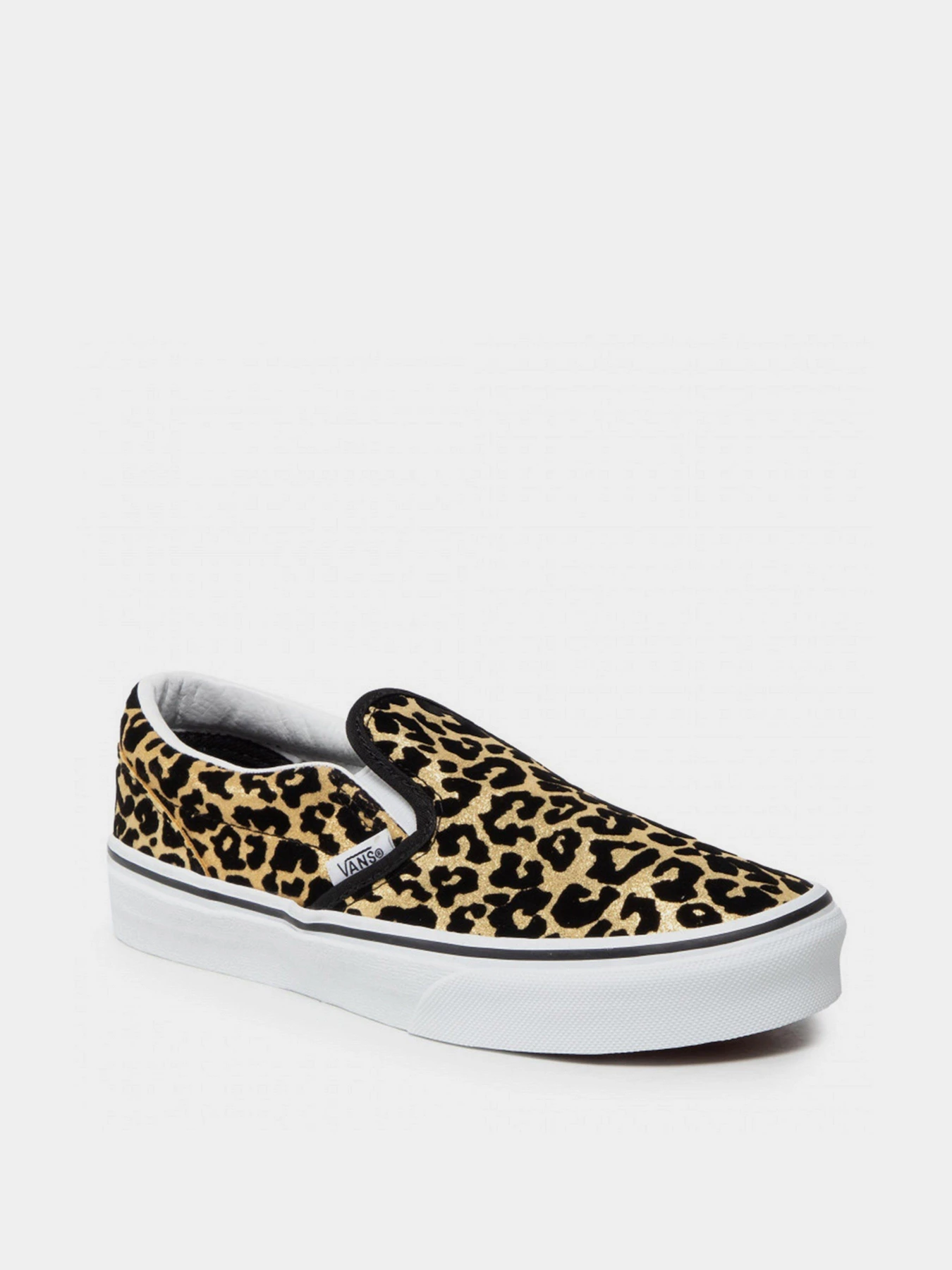 Слипоны и мокасины Vans Flocked Leopard Classic модель VN0A4UH8ABS1 Фото