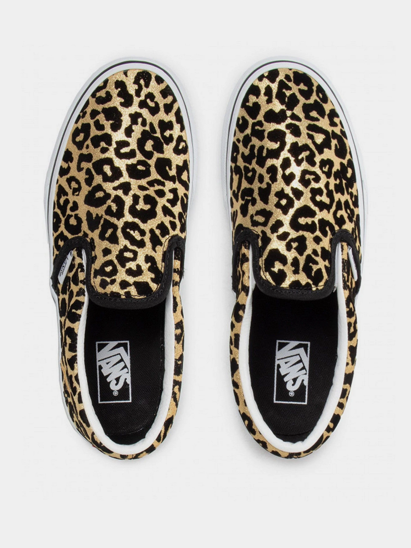 Слипоны и мокасины Vans Flocked Leopard Classic модель VN0A4UH8ABS1 Фото