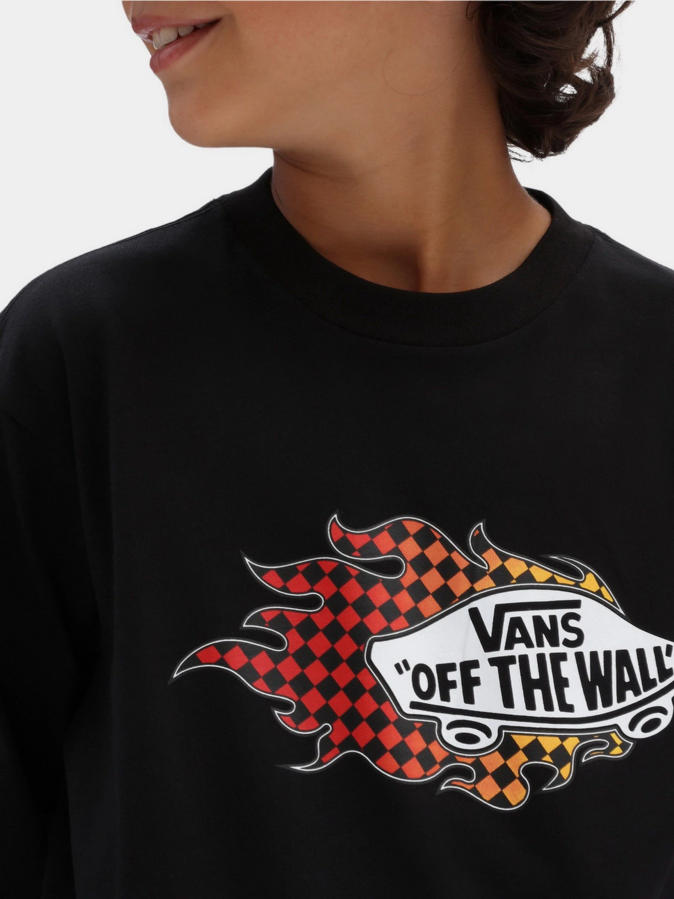 Худі та світшоти Vans Flame модель VN0A7TV1BLK1 Худі та світшоти Vans Flame модель VN0A7TV1BLK1 Фото