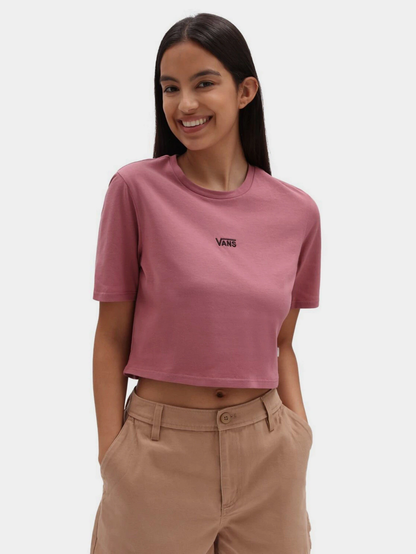 Футболки и поло Vans Flying V Crop Crew Sport модель VN0A54QUYRT1 Футболки и поло Vans Flying V Crop Crew Sport модель VN0A54QUYRT1 Фото