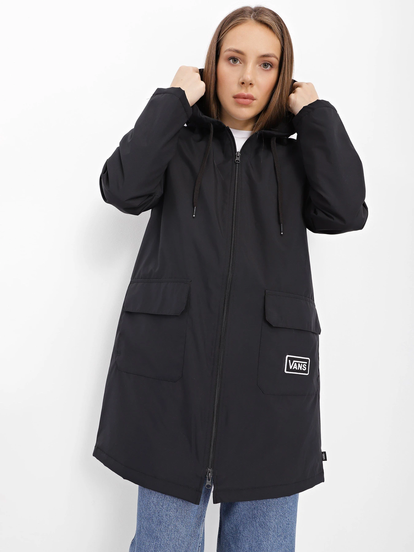 Куртки и дубленки Vans Marley Anorak модель VN0A7RMOBLK1 Куртки и дубленки Vans Marley Anorak модель VN0A7RMOBLK1 Фото