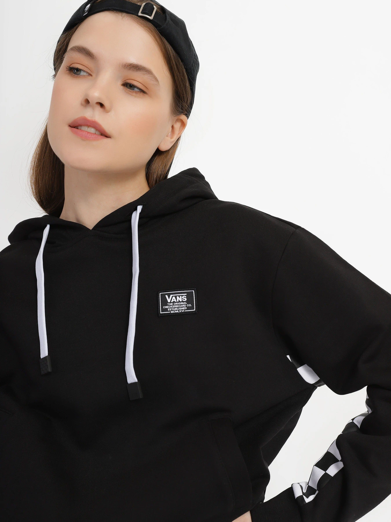 Худі та світшоти Vans Boom Boom Check модель VN00045DBLK1 Худі та світшоти Vans Boom Boom Check модель VN00045DBLK1 Фото