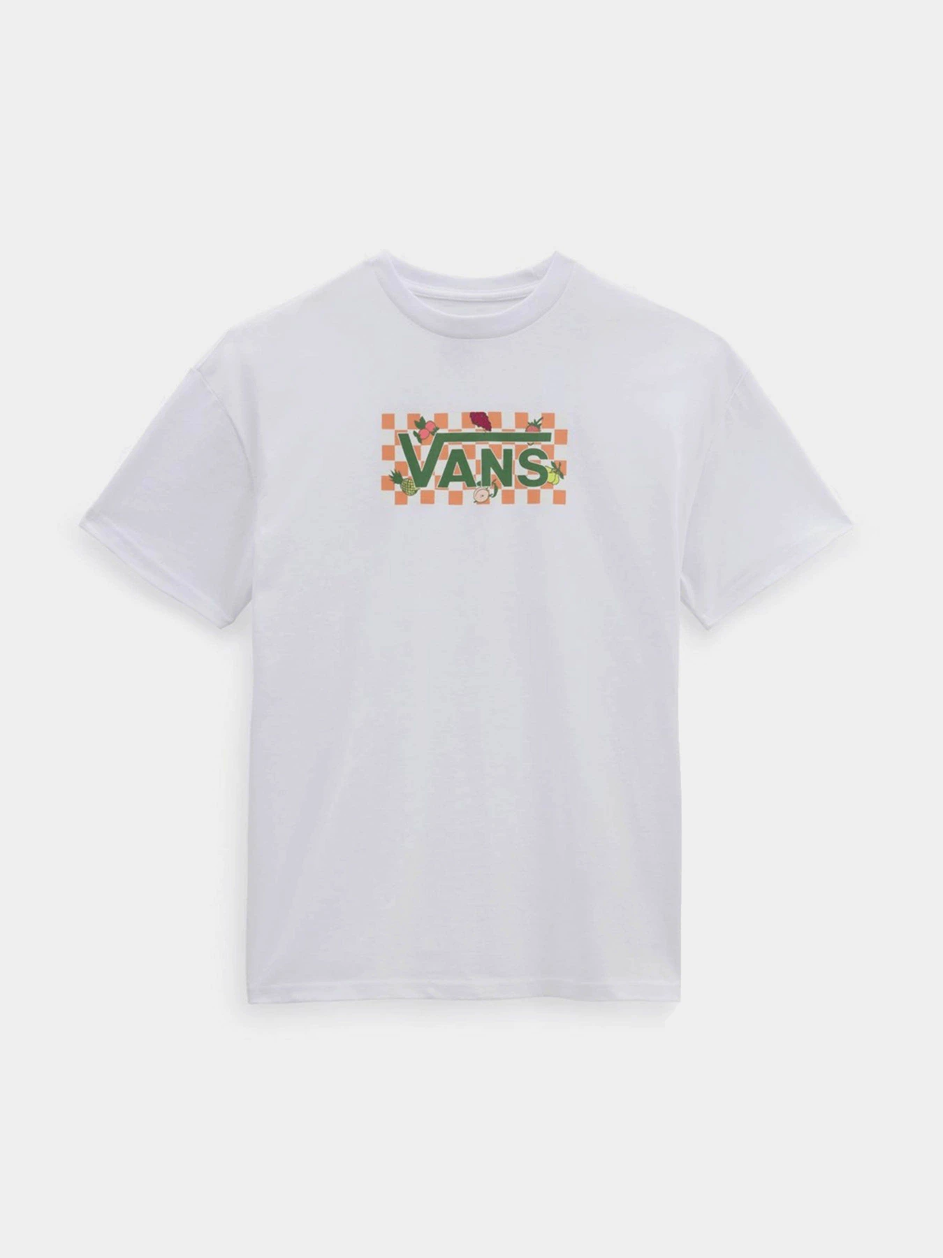 Футболки і поло Vans Fruit Checkerboard Box Logo модель VN0003V8WHT1 Футболки і поло Vans Fruit Checkerboard Box Logo модель VN0003V8WHT1 Фото