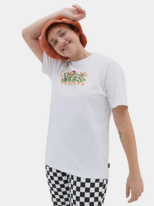 Футболки и поло Vans Fruit Checkerboard Box Logo модель VN0003V8WHT1 Фото
