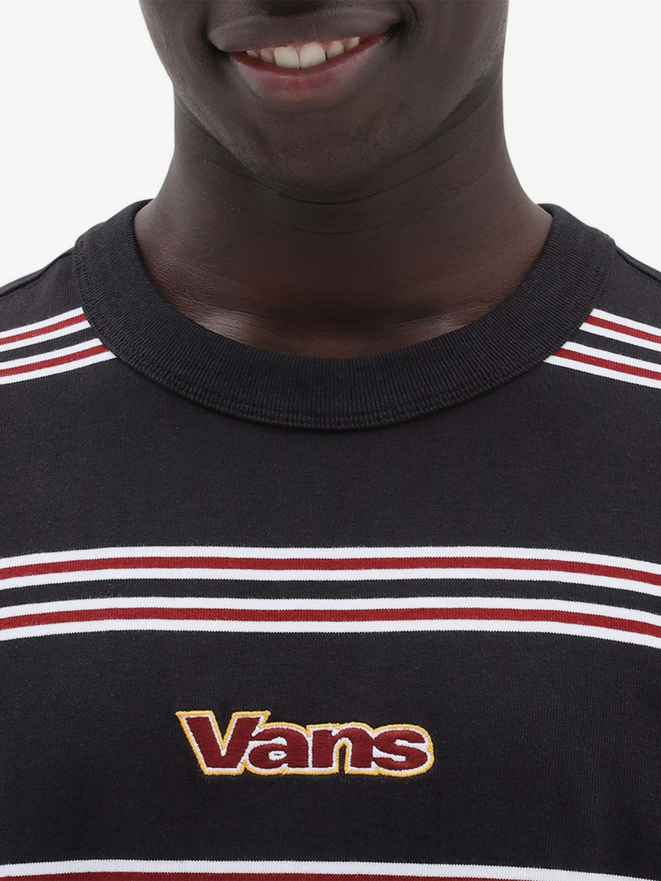 Футболки и поло Vans Wardman Stripe модель VN000060BLK1 Футболки и поло Vans Wardman Stripe модель VN000060BLK1 Фото