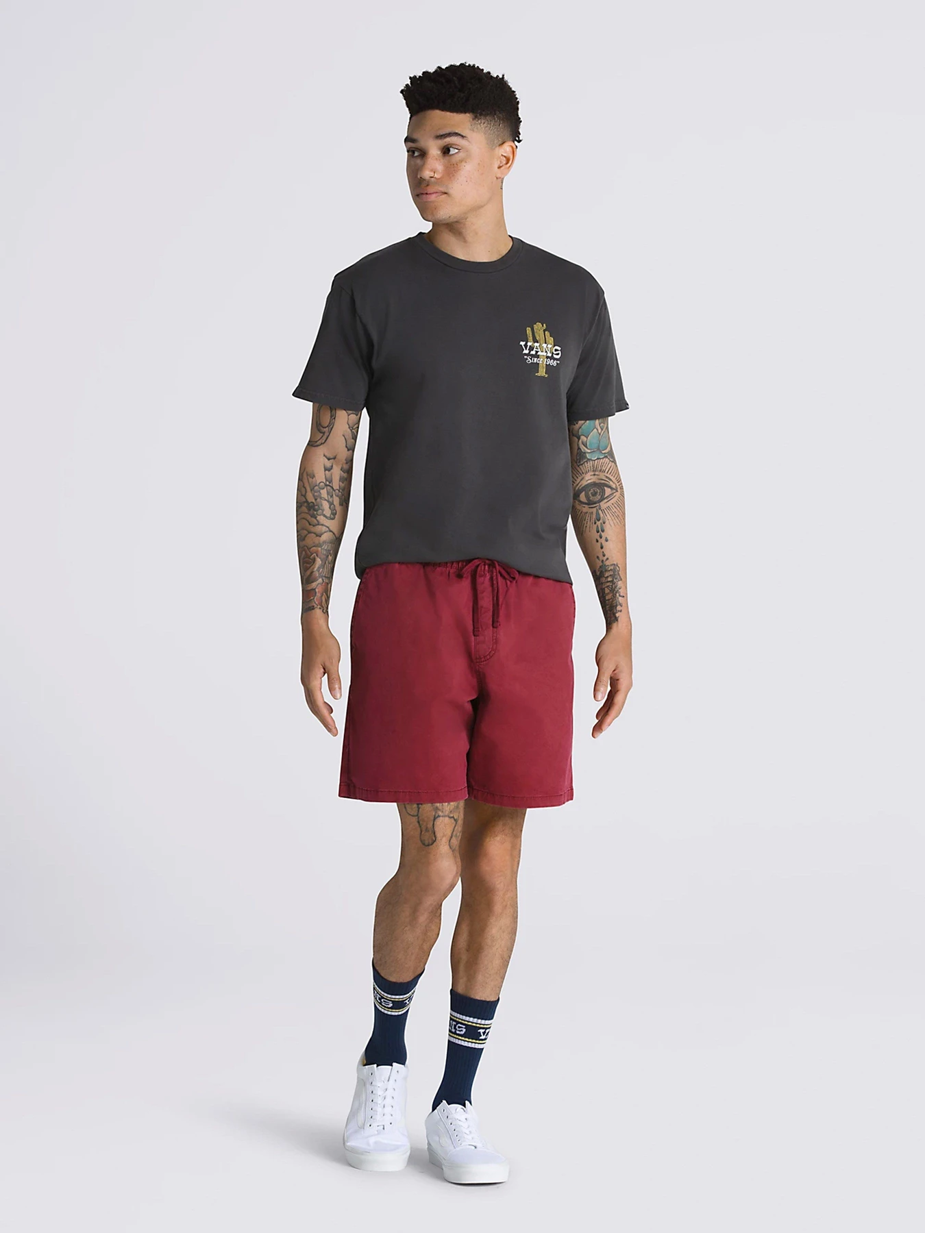 Шорты Vans Range Salt Wash Relaxed Elastic модель VN0A5FKCBQS1 Шорты Vans Range Salt Wash Relaxed Elastic модель VN0A5FKCBQS1 Фото