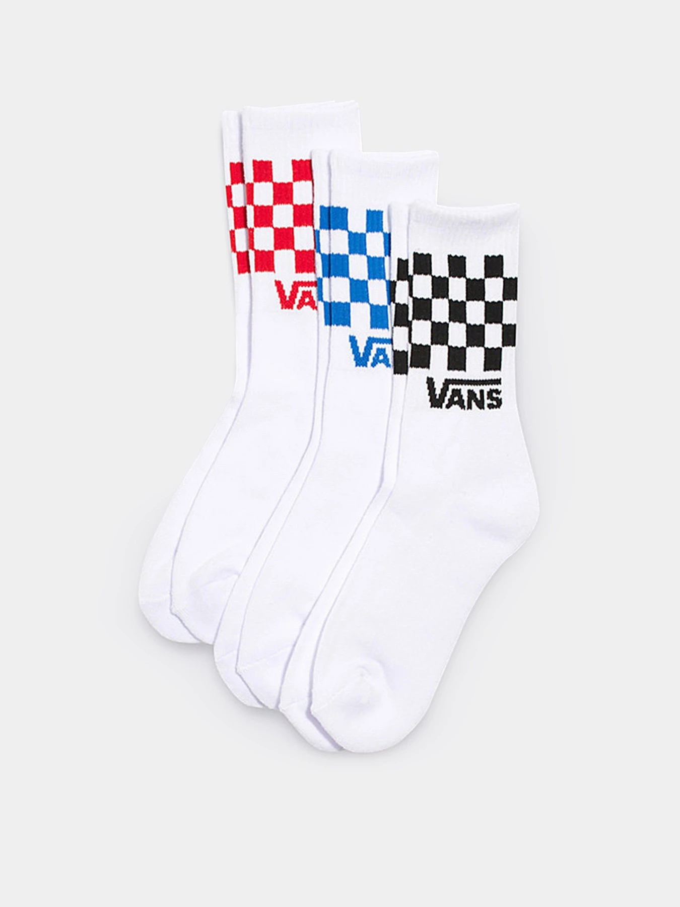 Шкарпетки та гольфи Vans Check Crew Sock 3-Pack модель VN0A3GQWJ8Z1 Фото