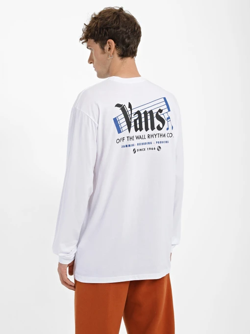 Бавовняний Чоловічий Лонгслів Vans Off The Wall Rhythm фото 2