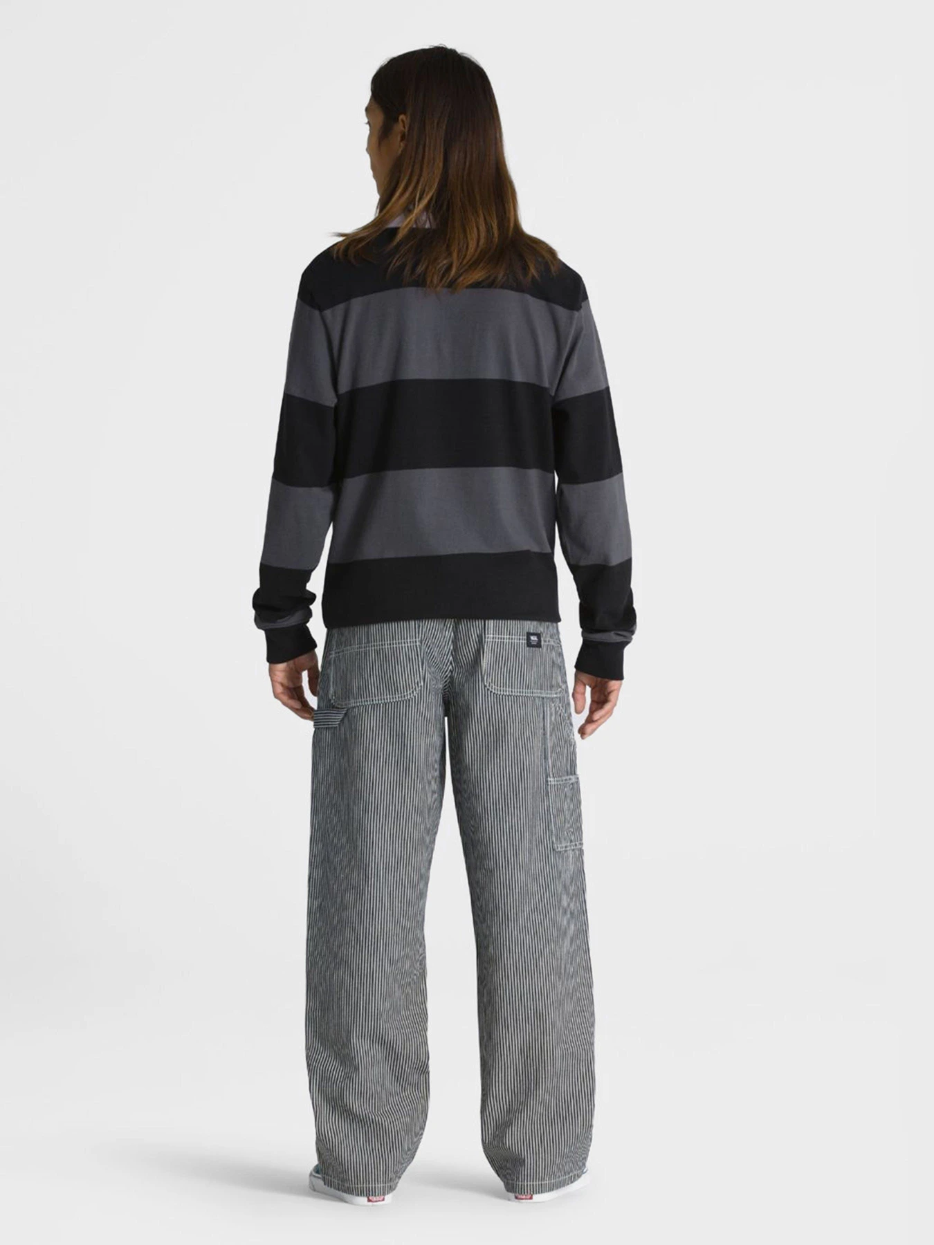 Штани Vans Drill Chore Loose Tapered Carpenter Hickory Stripe модель VN0008NCIND1 Фото