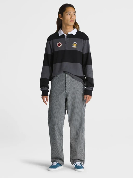 Бавовняні Чоловічі Повсякденні штани Vans Drill Chore Loose Tapered Carpenter Hickory Stripe фото 2