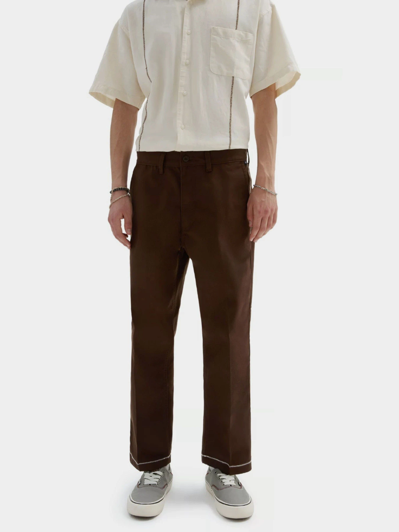 Штани Vans Mikey February Authentic Relaxed Cropped Chino модель VN000C9Q3N11 Фото