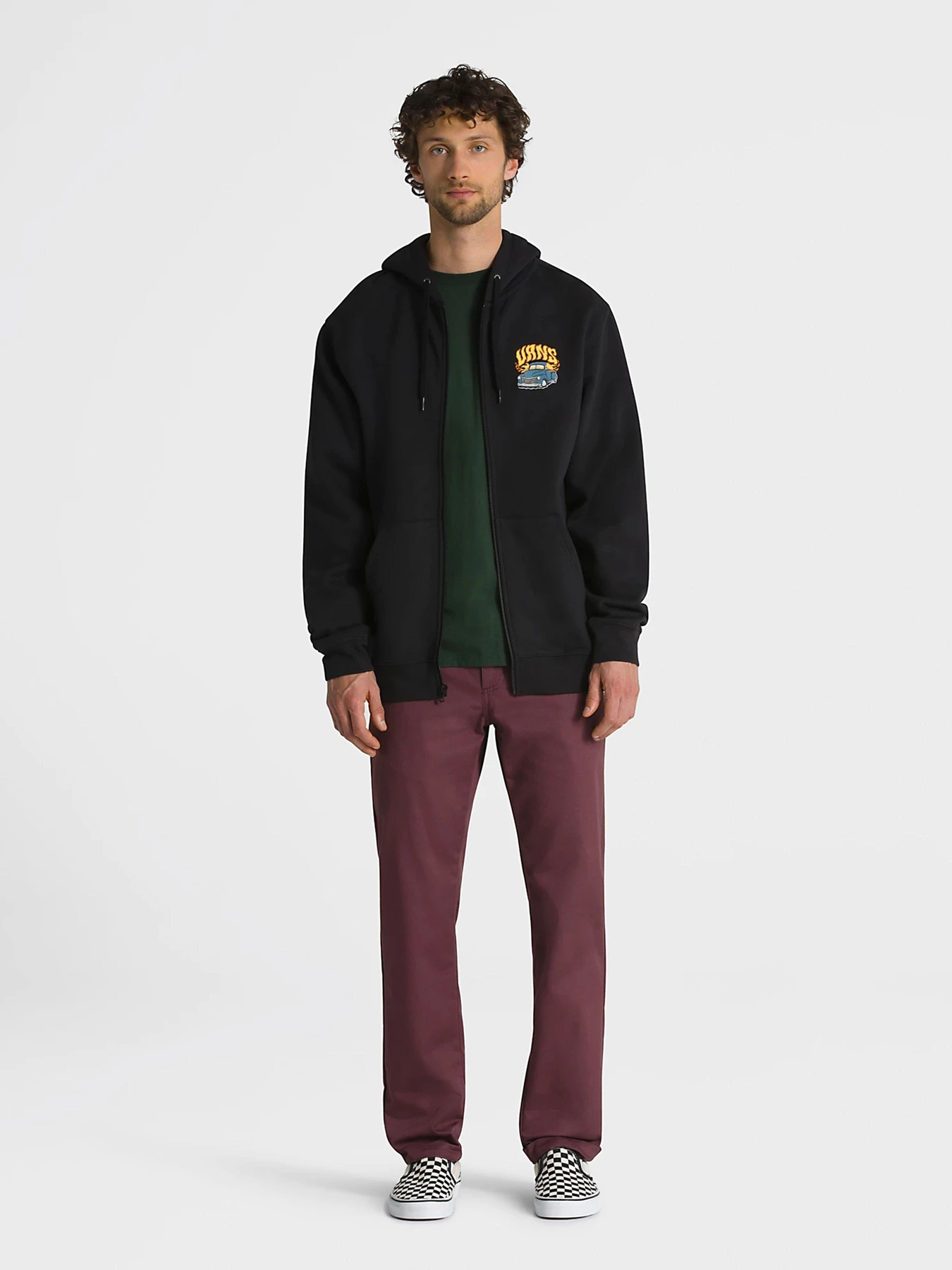 Худи и свитшоты Vans Hot Rod Full Zip модель VN0008H9BLK1 Фото