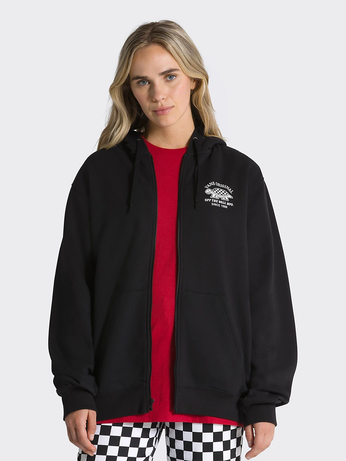 Худи и свитшоты Vans Speed Racer Full Zip модель VN0008J1BLK1 Худи и свитшоты Vans Speed Racer Full Zip модель VN0008J1BLK1 Фото