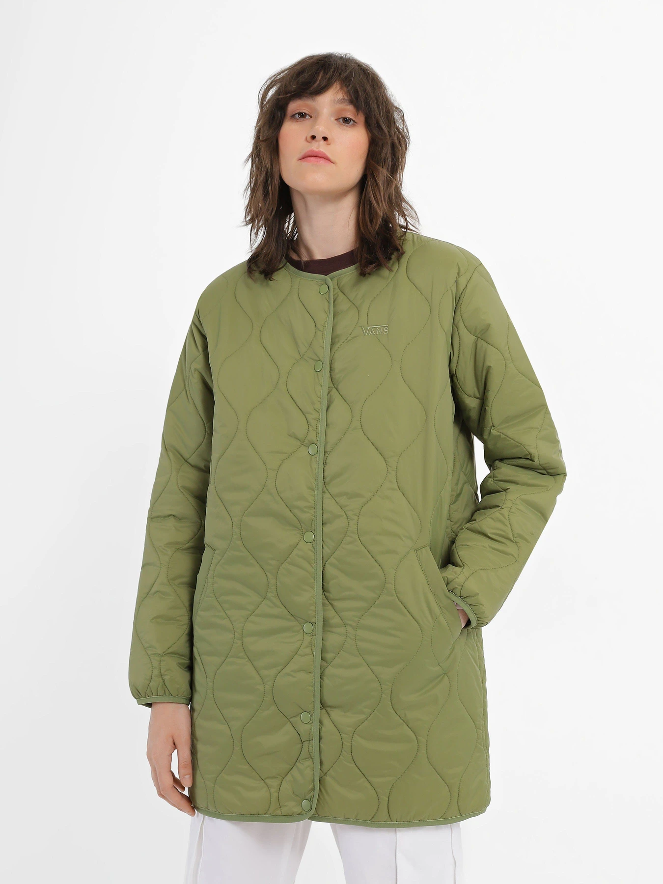 Куртки и дубленки Vans Long Reversible Liner модель VN0A7RNKCDK1 Куртки и дубленки Vans Long Reversible Liner модель VN0A7RNKCDK1 Фото