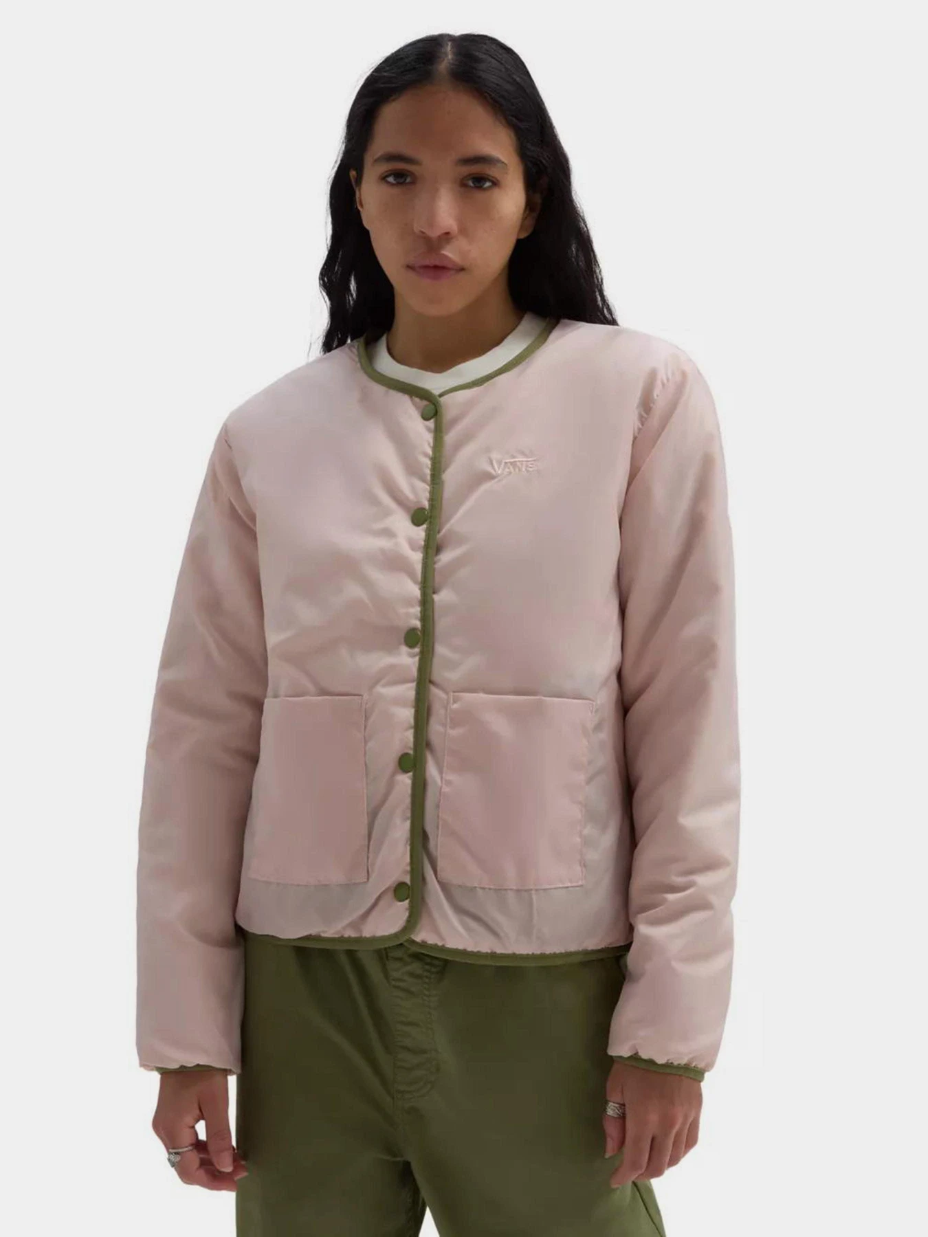 Куртки и дубленки Vans Forces Reversible Liner Wmn модель VN0A7RNGCDK1 Куртки и дубленки Vans Forces Reversible Liner Wmn модель VN0A7RNGCDK1 Фото
