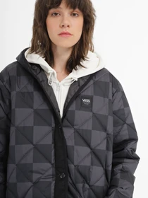 Куртки и дубленки Vans Mason Long Hooded Liner Mte1 модель VN00075PBLK1 Фото
