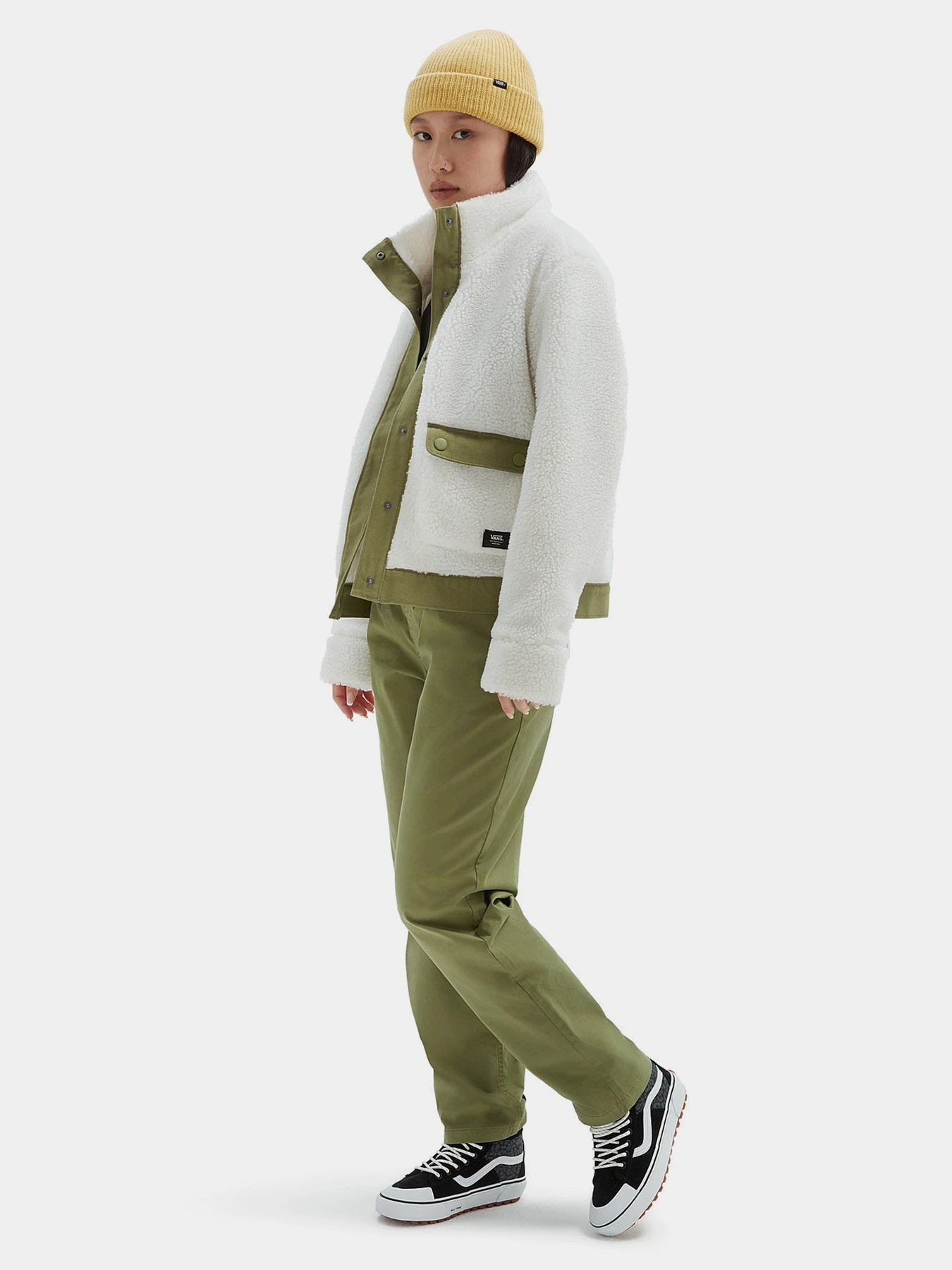 Куртки и дубленки Vans Tevis Sherpa Fleece модель VN00075FFS81 Куртки и дубленки Vans Tevis Sherpa Fleece модель VN00075FFS81 Фото