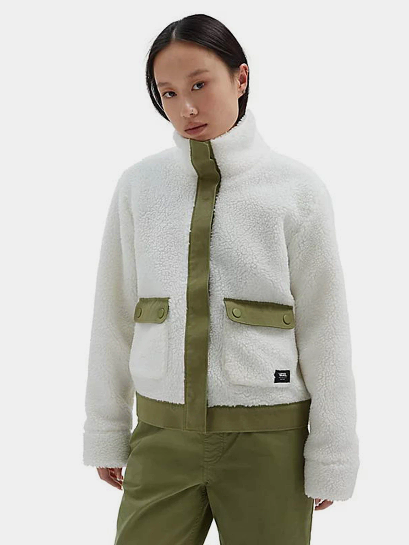 Куртки и дубленки Vans Tevis Sherpa Fleece модель VN00075FFS81 Куртки и дубленки Vans Tevis Sherpa Fleece модель VN00075FFS81 Фото