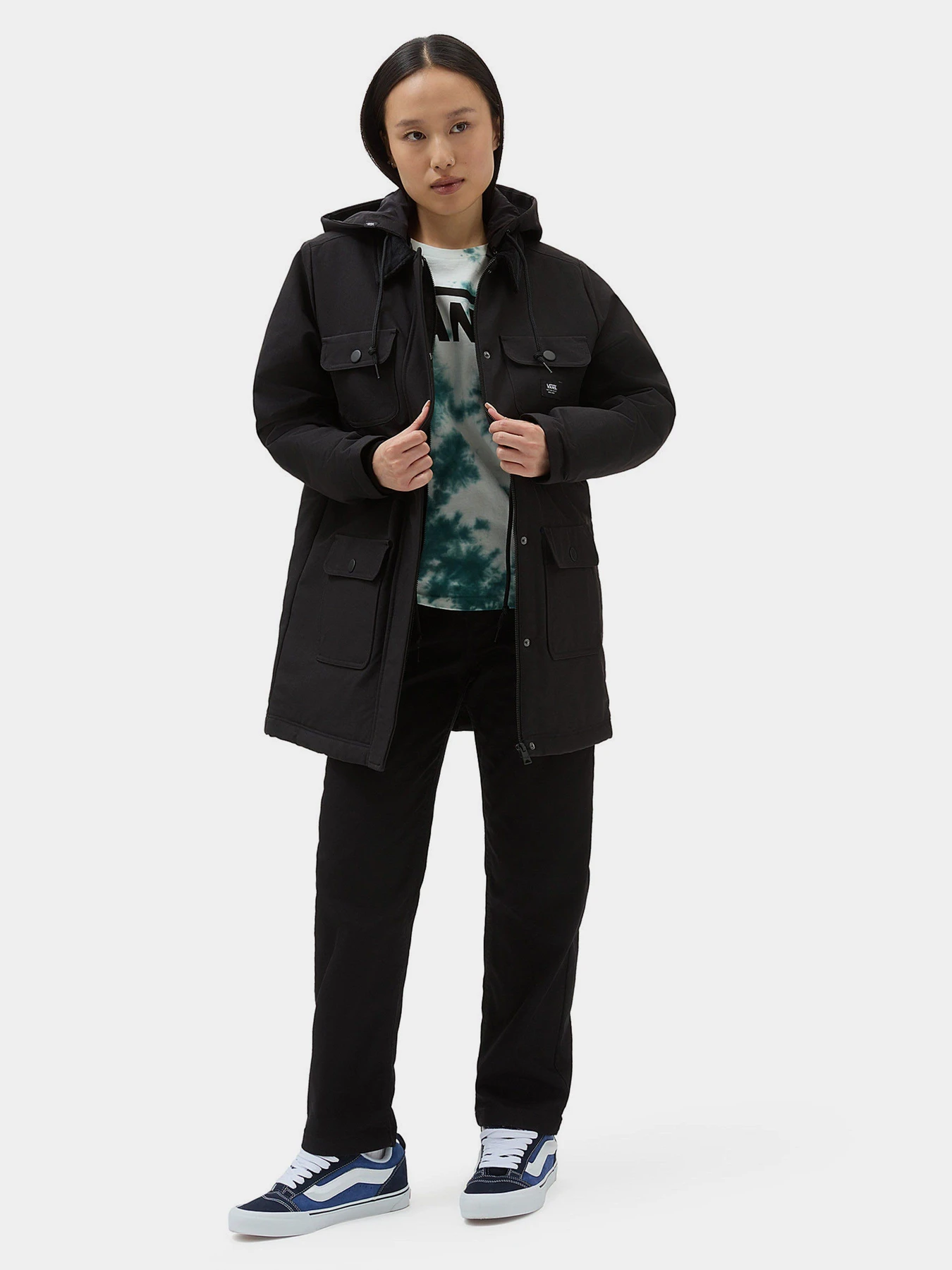 Куртки и дубленки Vans Drill Long II Chore Coat MTE модель VN0A53LRBLK1 Куртки и дубленки Vans Drill Long II Chore Coat MTE модель VN0A53LRBLK1 Фото