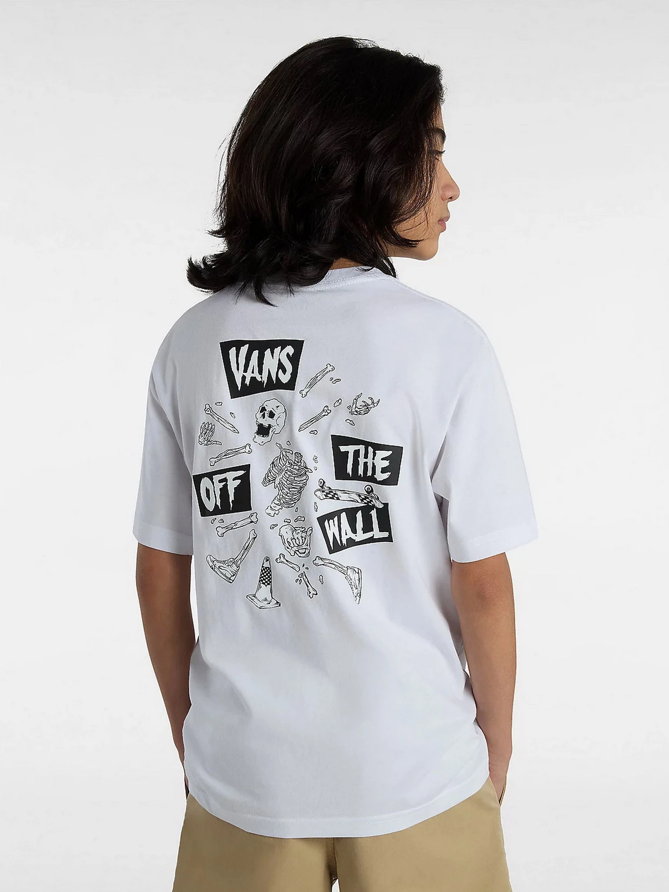 Футболки і поло Vans Skeleton модель VN000GDEWHT1 Футболки і поло Vans Skeleton модель VN000GDEWHT1 Фото