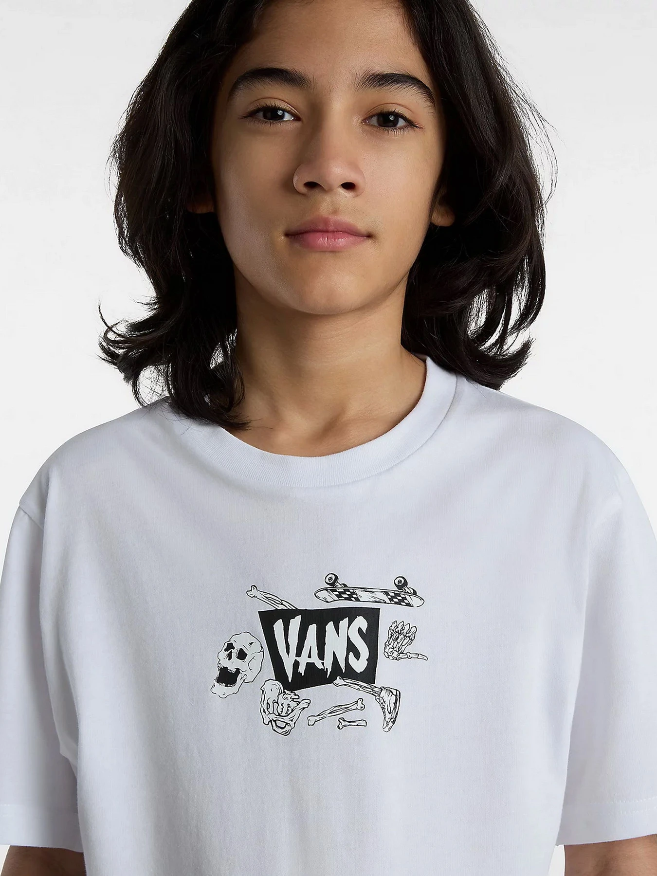Футболки і поло Vans Skeleton модель VN000GDEWHT1 Футболки і поло Vans Skeleton модель VN000GDEWHT1 Фото