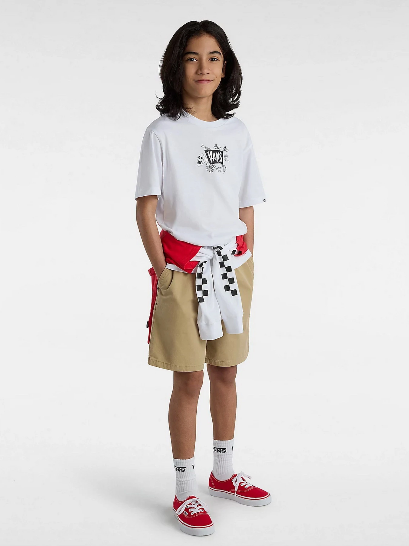 Футболки і поло Vans Skeleton модель VN000GDEWHT1 Футболки і поло Vans Skeleton модель VN000GDEWHT1 Фото