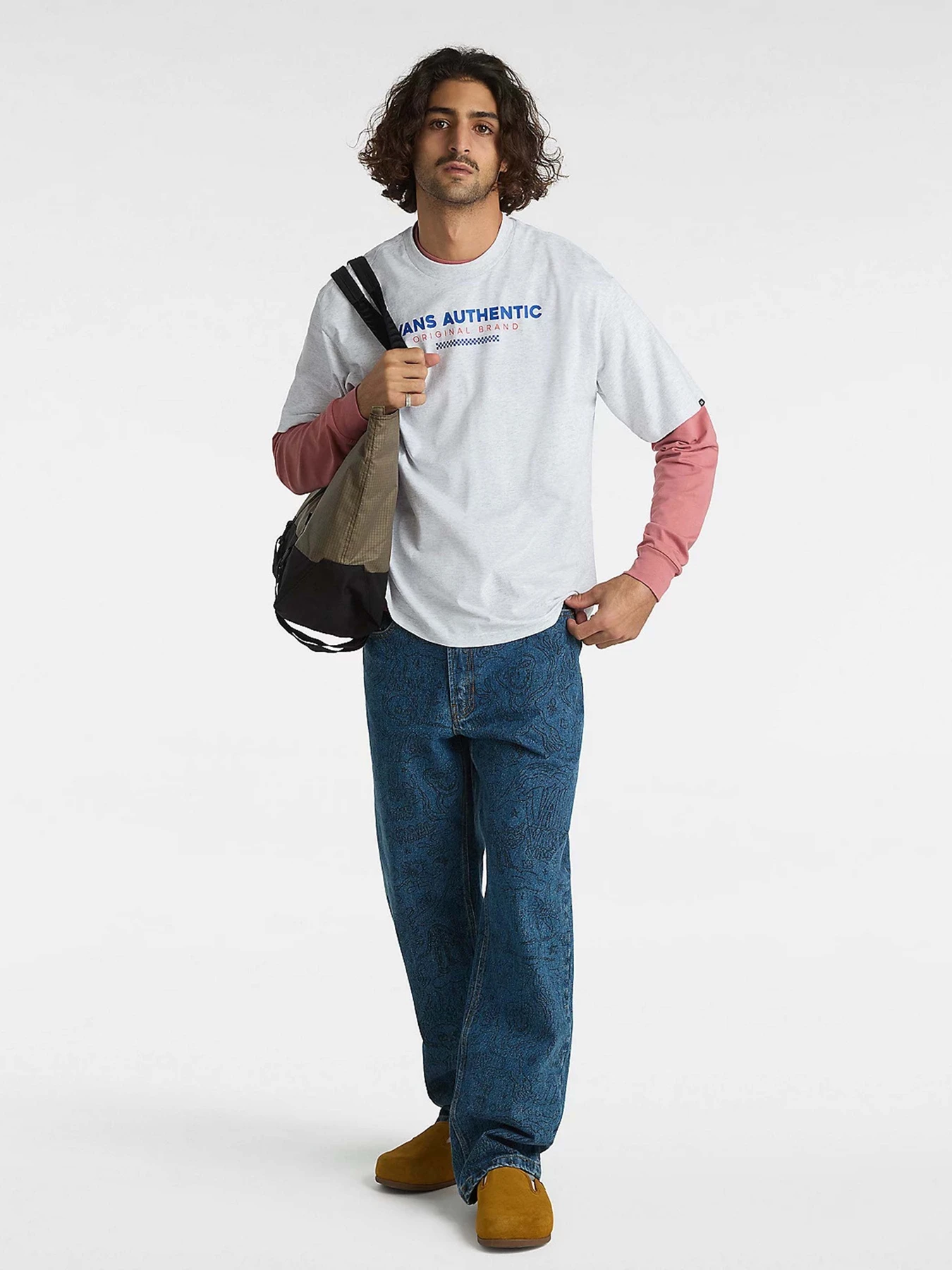 Джинсы Vans Check-5 Printed Loose модель VN000G7XAHU1 Джинсы Vans Check-5 Printed Loose модель VN000G7XAHU1 Фото