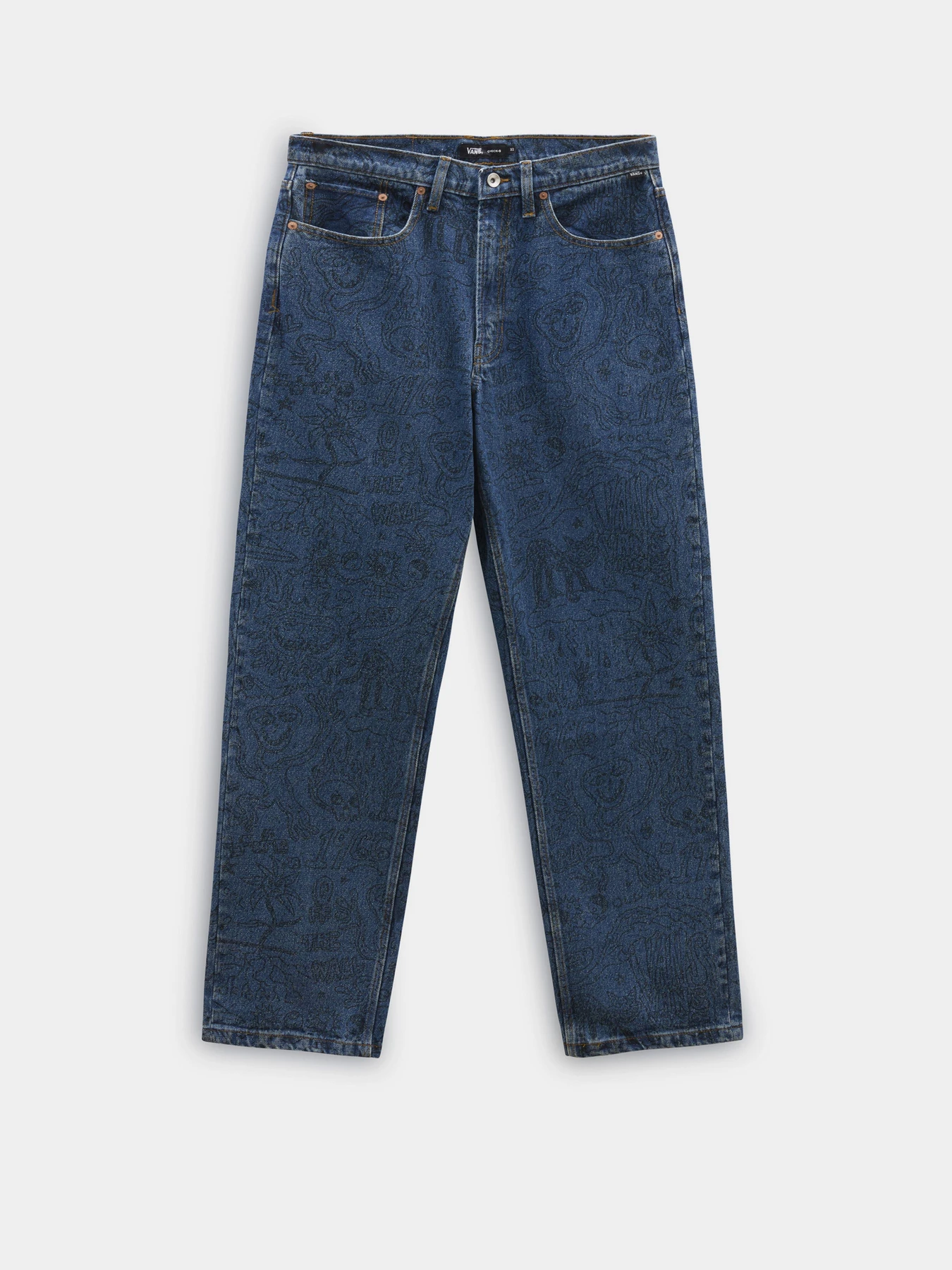 Джинсы Vans Check-5 Printed Loose модель VN000G7XAHU1 Джинсы Vans Check-5 Printed Loose модель VN000G7XAHU1 Фото