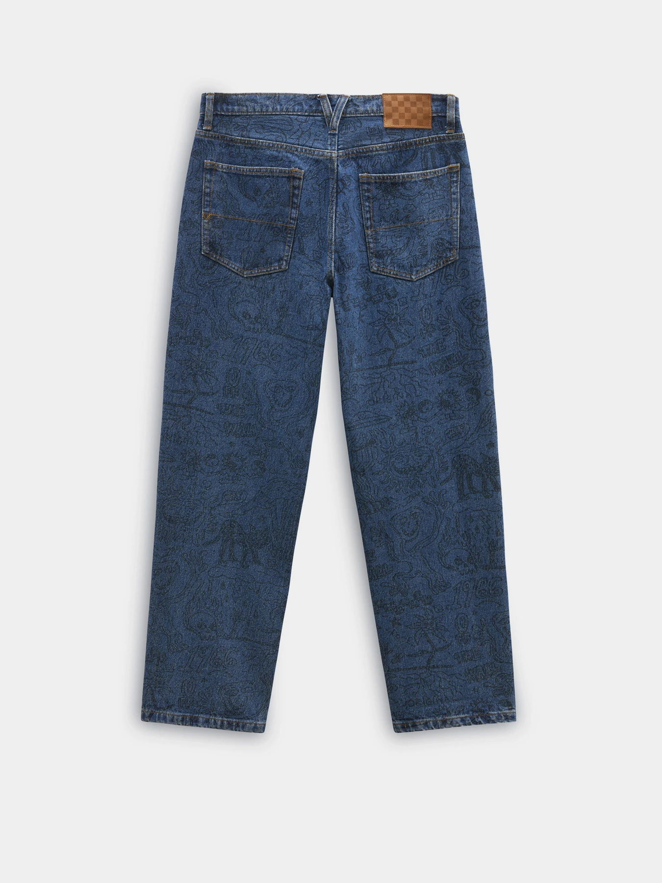 Джинсы Vans Check-5 Printed Loose модель VN000G7XAHU1 Джинсы Vans Check-5 Printed Loose модель VN000G7XAHU1 Фото
