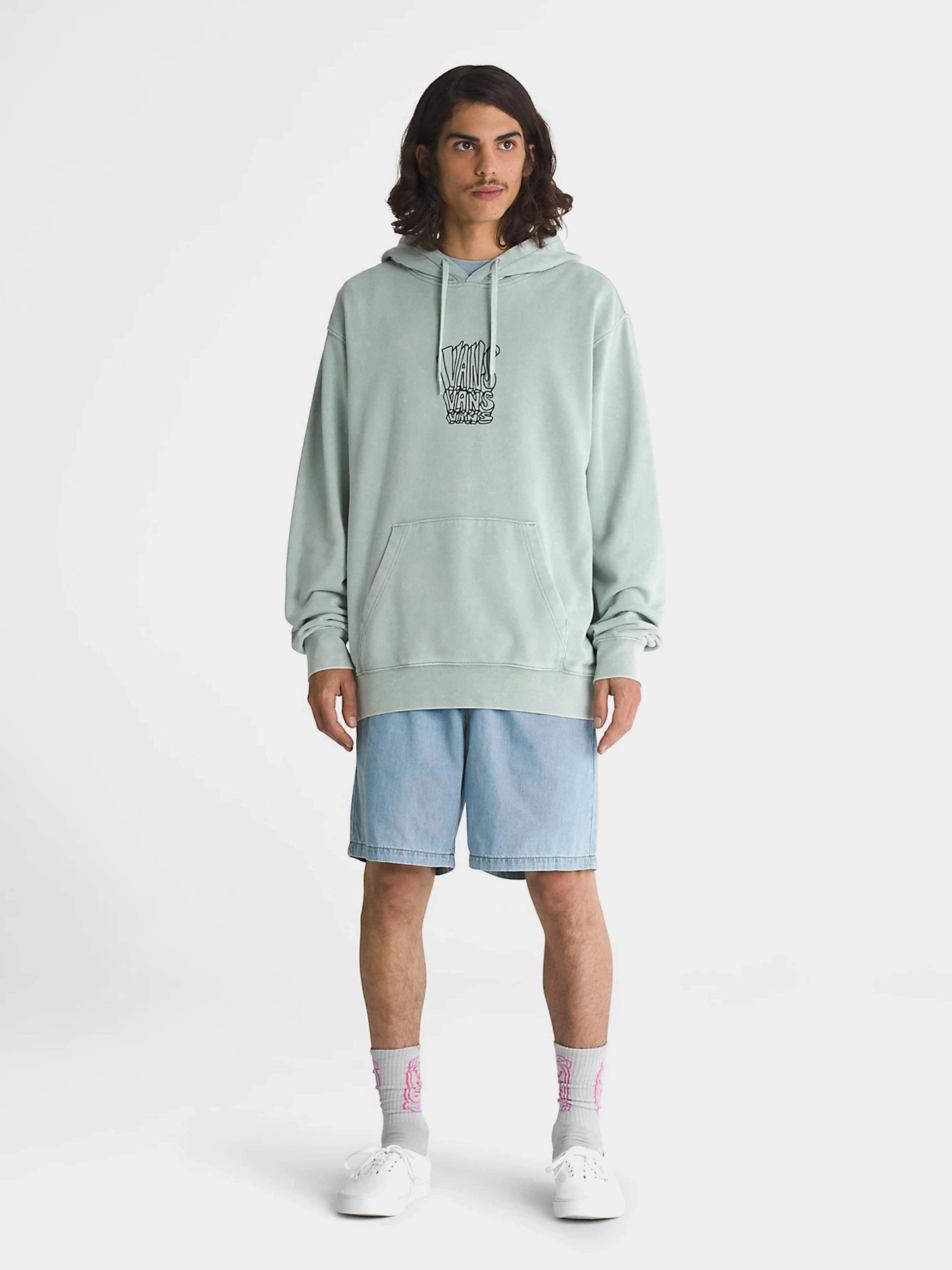 Худи и свитшоты Vans Crash Stack Loose модель VN000GE6CJL1 Фото