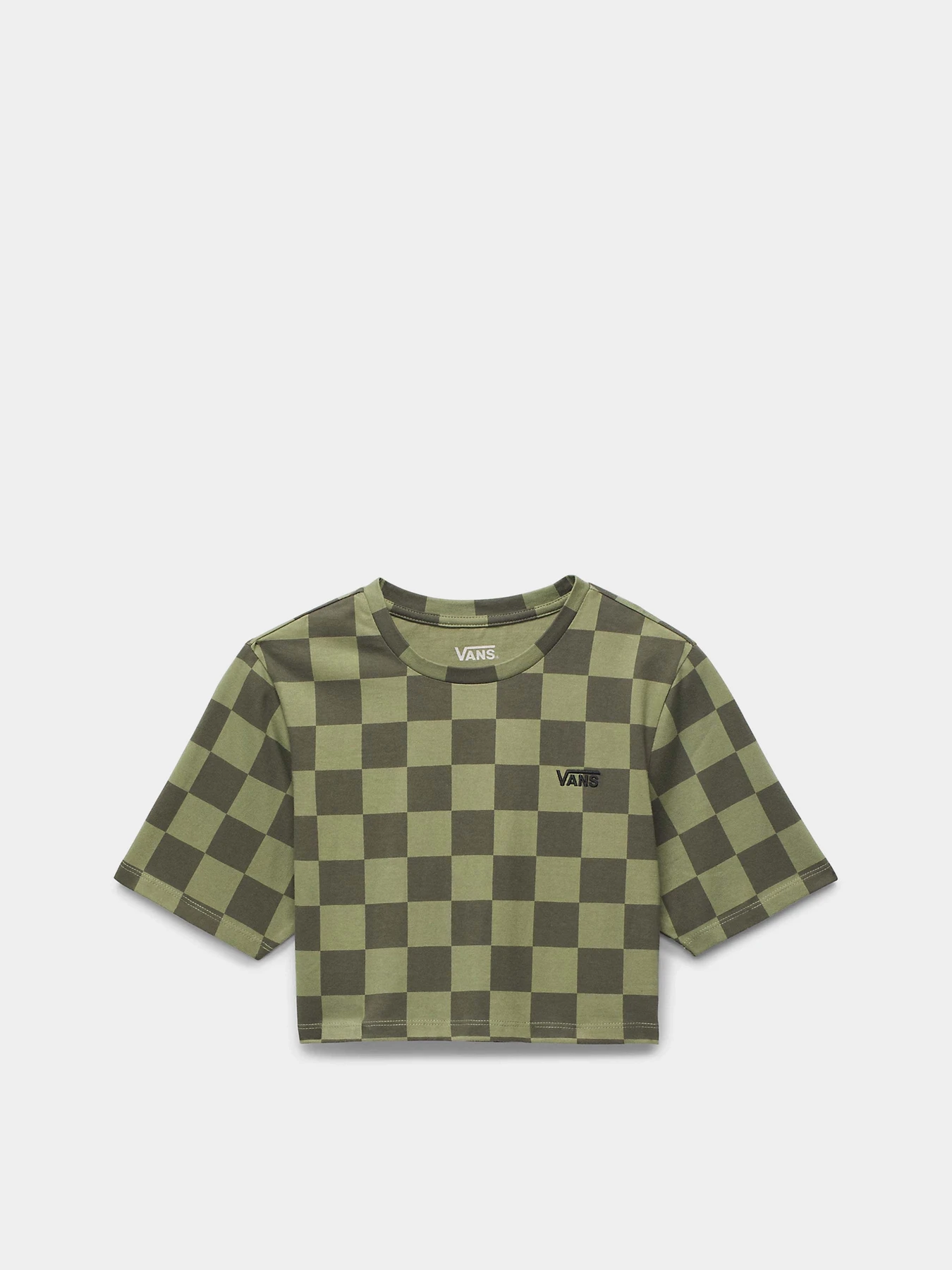 Футболки и поло Vans Checker Crew Crop Ii модель VN000GB5AMB1 Футболки и поло Vans Checker Crew Crop Ii модель VN000GB5AMB1 Фото