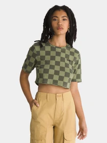 Футболки и поло Vans Checker Crew Crop Ii модель VN000GB5AMB1 Фото