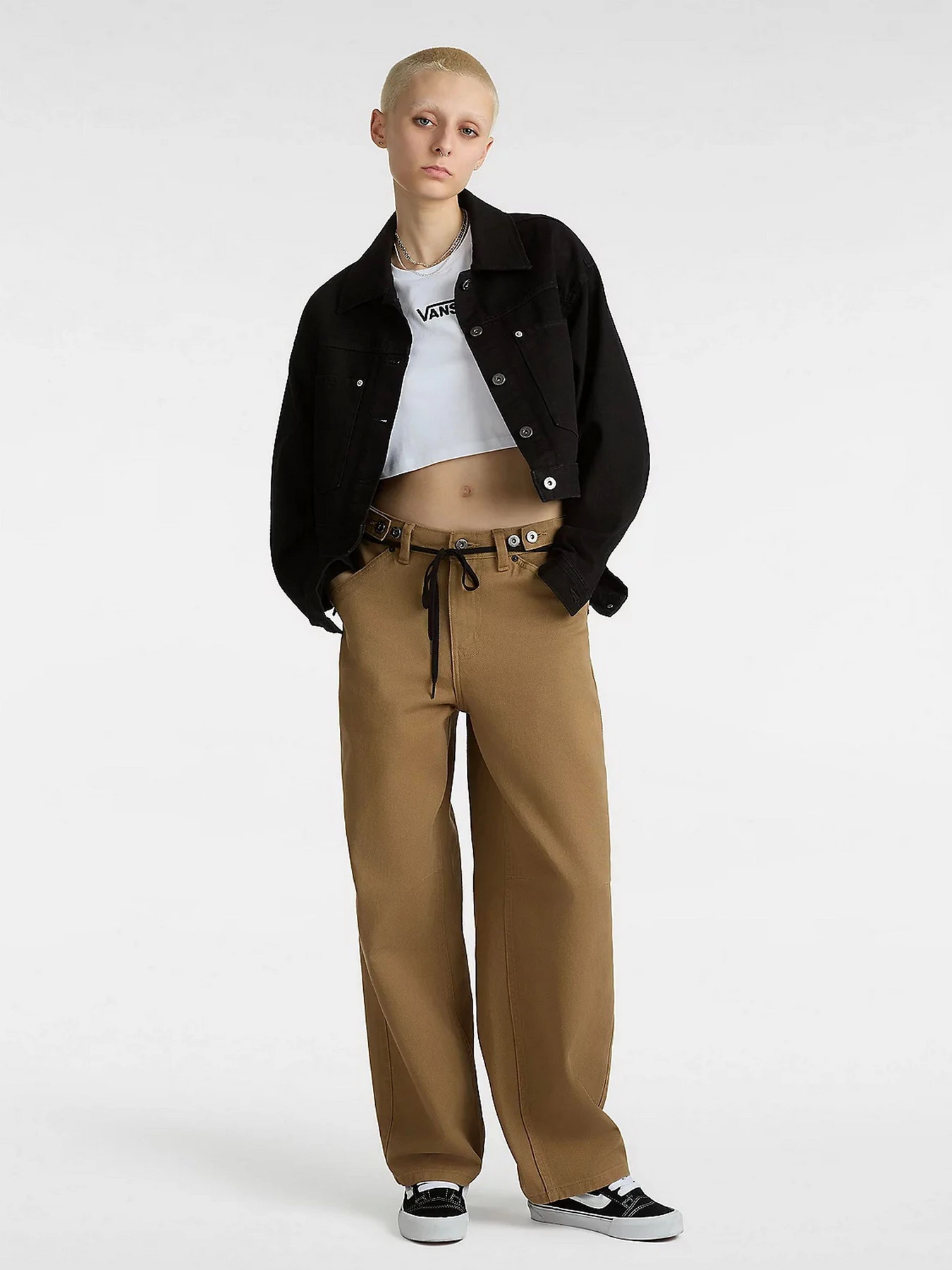 Футболки і поло Vans Flying V Crew Crop модель VN000GFFWHT1 Фото
