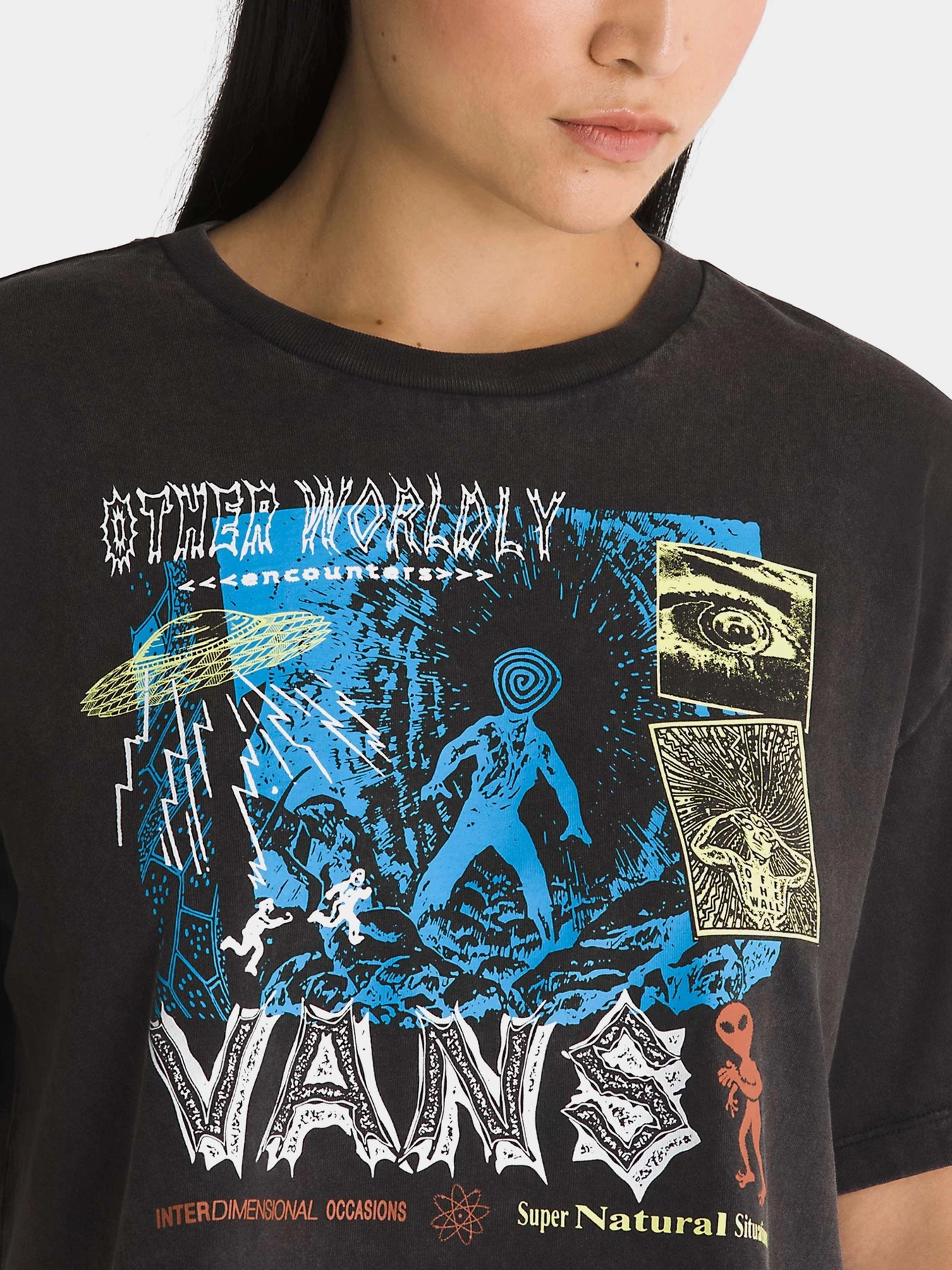 Футболки і поло Vans Super Natural Relax Crop модель VN000GB6BLK1 Футболки і поло Vans Super Natural Relax Crop модель VN000GB6BLK1 Фото