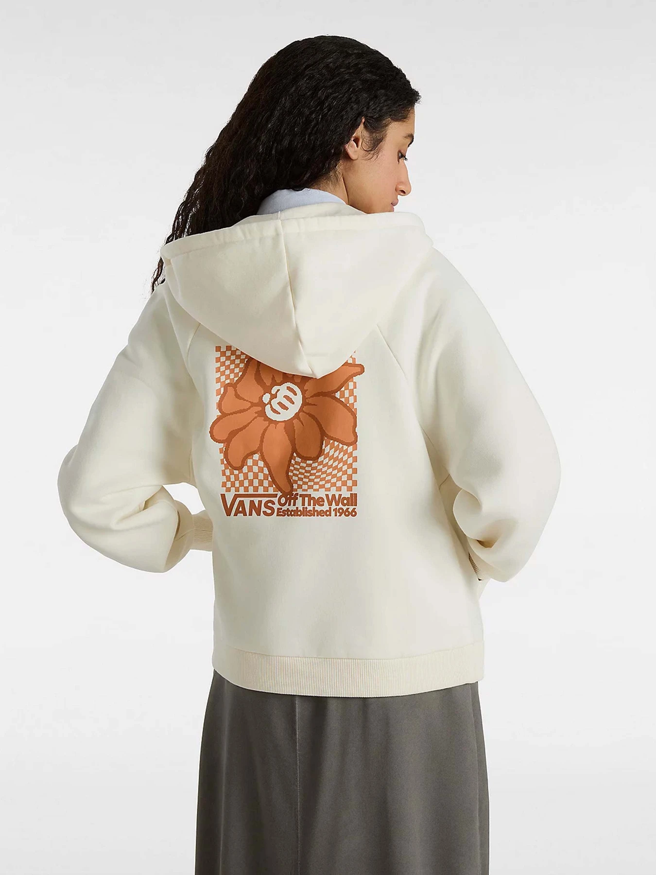 Худі та світшоти Vans Checker Flower Cocoon Zip модель VN000GGRFS81 Фото