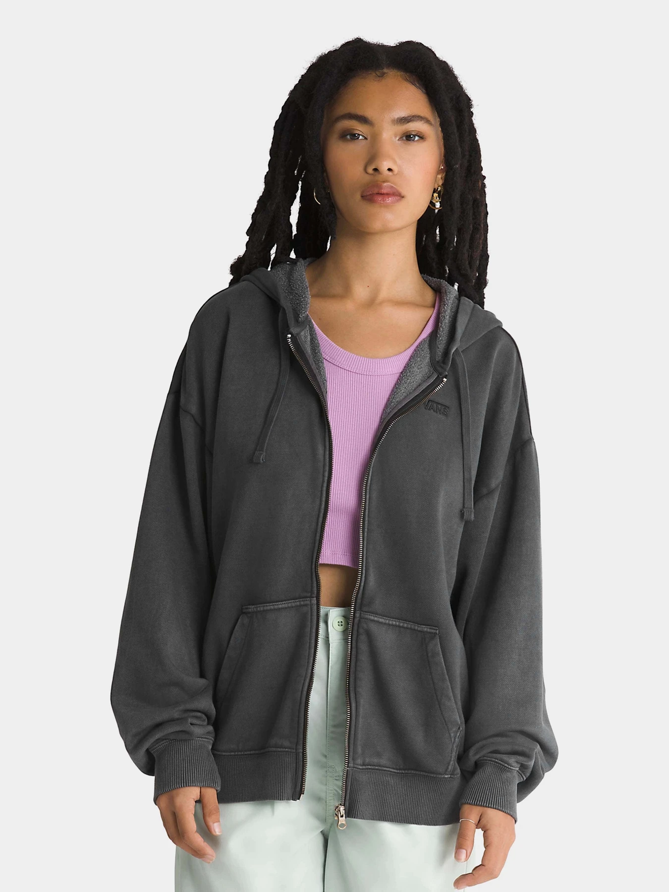 Худи и свитшоты Vans Everyday Os Zip модель VN000GGBBLK1 Худи и свитшоты Vans Everyday Os Zip модель VN000GGBBLK1 Фото