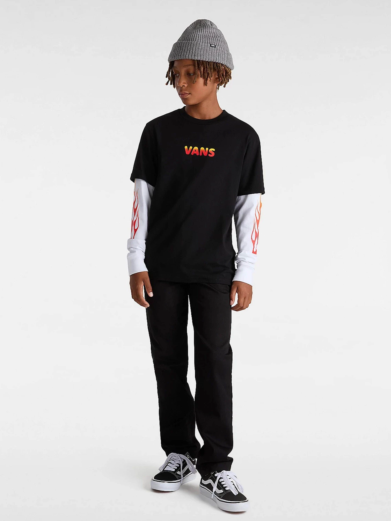 Худі та світшоти Vans Flame Thrower Twofer модель VN000K9CBLK1 Фото
